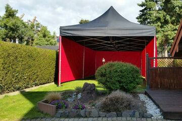 8x4m QUICKUPTENT ALU-HEXAGON Faltzelt: Top und Seitenwände in unterschiedlichen Farben kombinierbar - ohne Aufpreis!