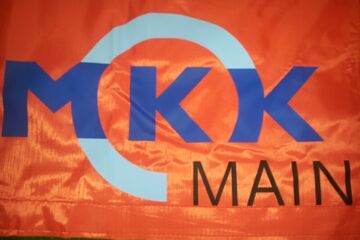MKK - Main-Kinzig-Kreis Werbung im Flexdruck auf dem QUICKUPTENT Faltpavillon-Volant
