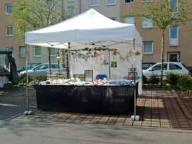 3x3m QUICKUPTENT als mobiler Marktstand