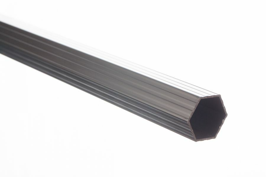 6-Eck Profil (wabenform - 46x46mm) der Pfosten mit 2mm Wandstärke bei Faltzelten der QUICKUPTENT ALU-HEXAGON-Serie