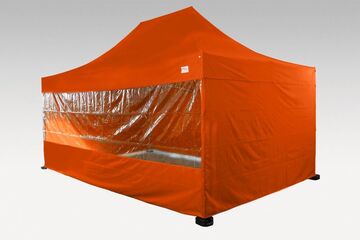Faltzelt mit 6m Panoramawand