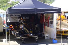 3x3m QUICKUPTENT Racetent / Rennzelt in navy blue