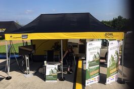 6x3m QUICKUPTENT Faltzelt mit Volantbranding