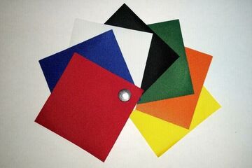 QUICKUPTENT Farb- & Materialmuster der ALU-HEXAGON-Serie zum testen anfordern