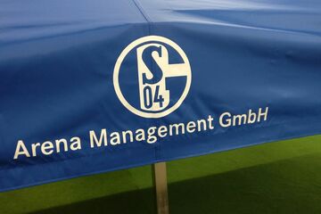Schalke 04 Arena Management GmbH Branding im Flexdruck auf dem Volant