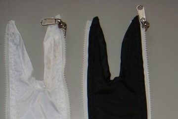 weißes und schwarzes Seitenwandzwischenstück für QUICKUPTENT V2A-Faltpavillons