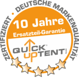QUICKUPTENT bietet 10 Jahre Ersatzteil-Garantie