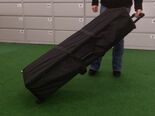 QUICKUPTENT Falttheke in Trolleytasche mit Rollen, Tragegriff und Griff zum ziehen