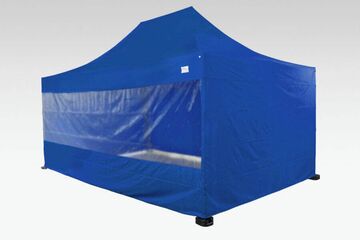 6x4m QUICKUPTENT ALU-HEXAGON Faltzelt mit Panoramawand