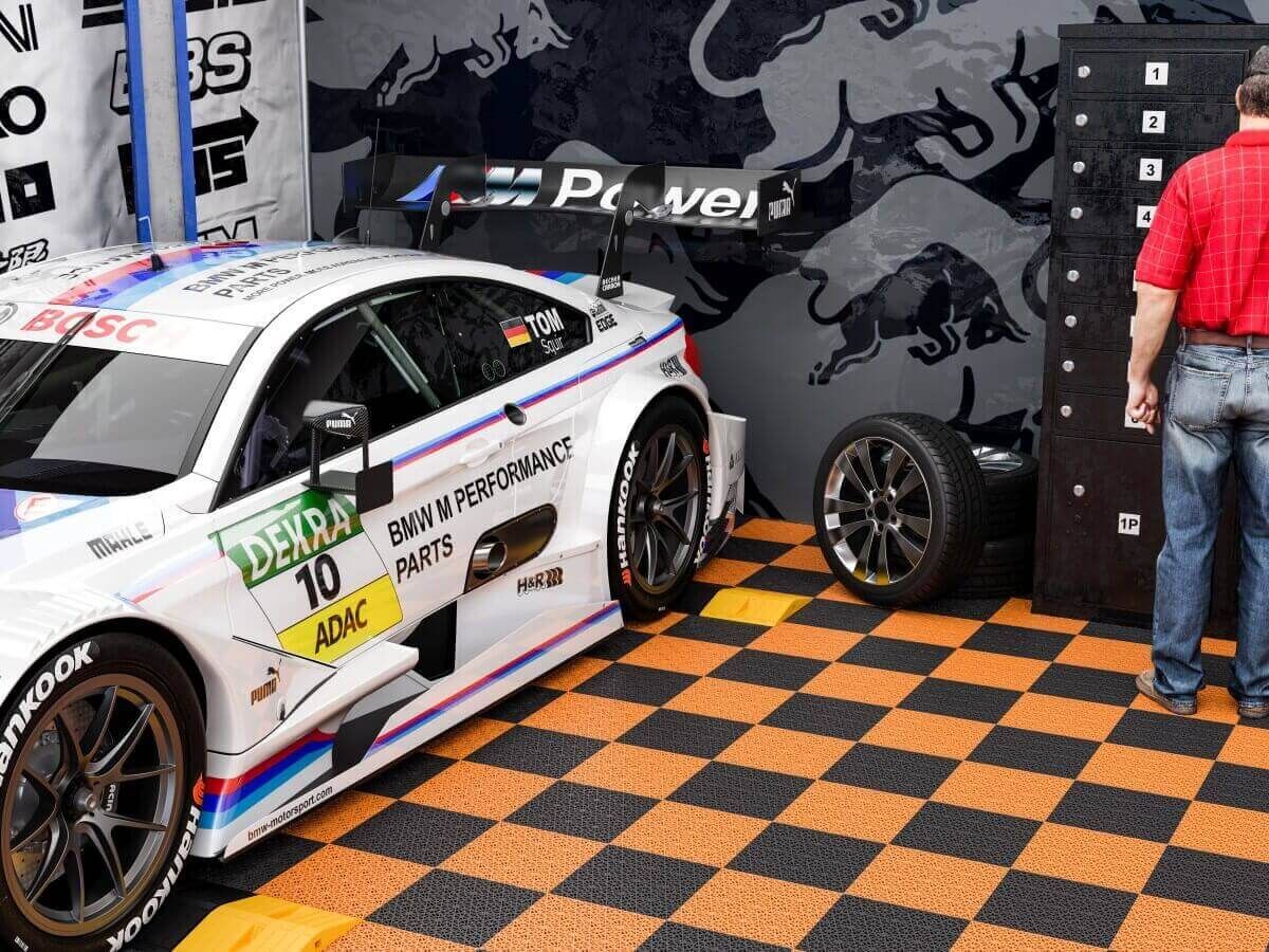 Bergo Suprem Bodenfliesen als Boxenboden