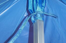 Schutzschuh der Domstrebe bei QUICKUPTENTs ALU-HEXAGON-Serie