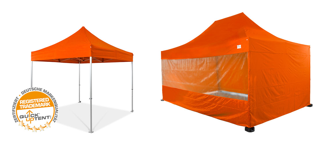 Faltzelte der QUICKUPTENT Alu-HEXAGON-Serie Faltzelte der QUICKUPTENT Alu-HEXAGON-Serie